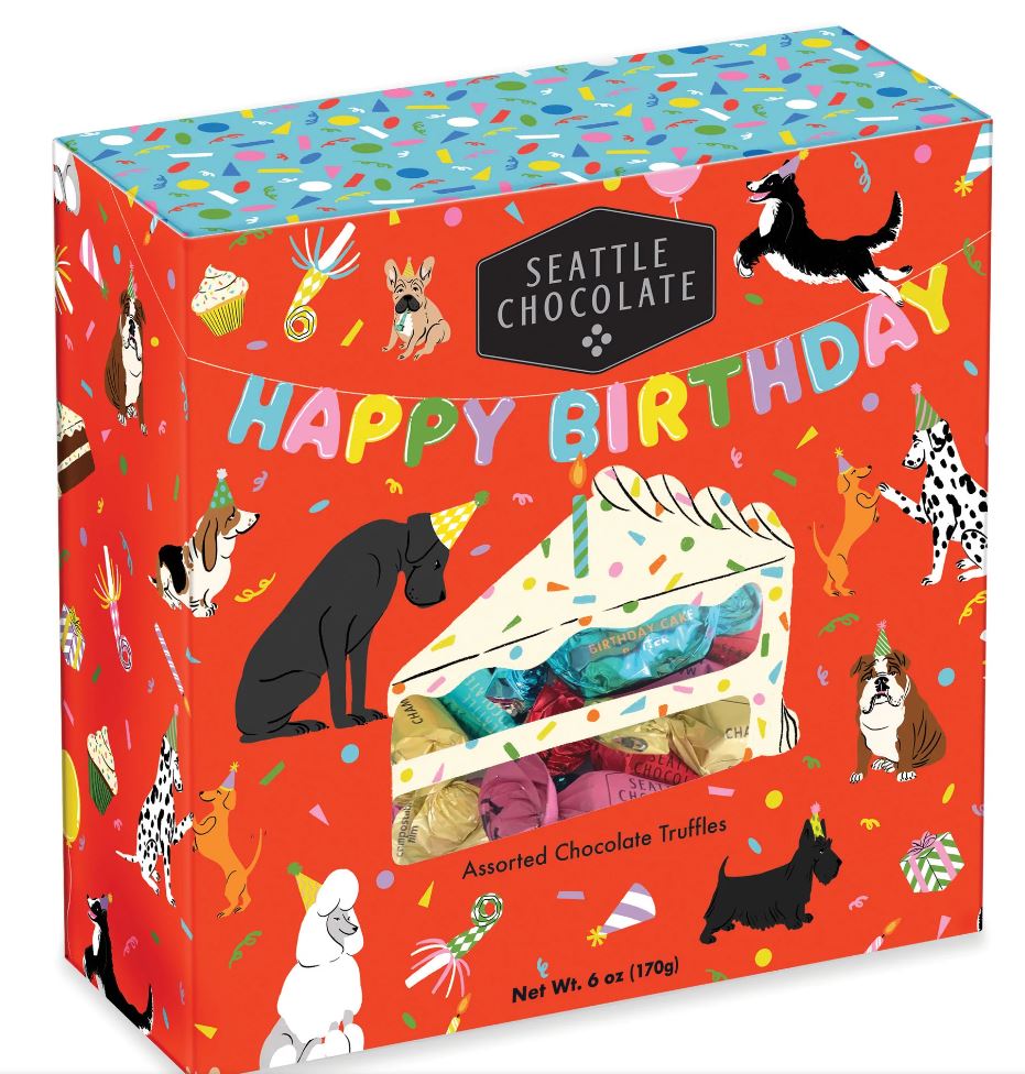 Seattle Chocolates - Happy Birthday Assorted Truffles 6oz